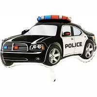 Foliový balonek Policejní auto černé 80 cm