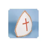 Mikulášská čepice bílá