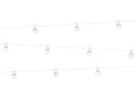 Světelný řetěz s LED žárovkami - bílý 8 m