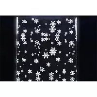 Celofánový sáček - bílé vločky 20 x 50 cm