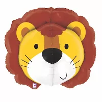 Fóliový balónek - hlava lva 76 cm