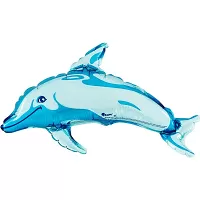 Fóliový balónek MINI Delfín Modrý 35cm