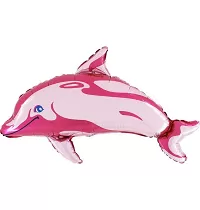 Fóliový balónek MINI Delfín Růžový 35cm