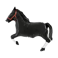 Fóliový balónek MINI Dostihový Kůň Černý 35cm