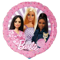 Fóliový balónek kruh panenky Barbie 45 cm