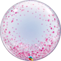 Bublina DECO - Konfety růžové 61cm