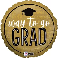 Fóliový balónek Way To Go Grad 46cm