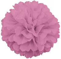 Dekorační závěsný pom pom růžový, 40cm