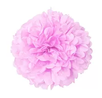 Dekorační závěsný pom pom světle růžový, 40cm