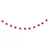 Girlanda papírová - červené koule 2.13m
