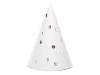 Čepičky "Rosegold puntíky" 6ks