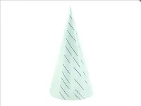 Čepičky sv.modré "zlaté proužky" 6ks