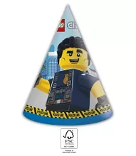 EKO Papírové čepičky - Lego city, 6ks