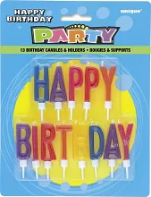 Svíčky dortové - nápis Happy birthday