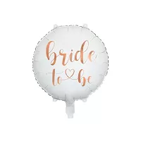 Fóliový balónek “Bride To Be” BÍLÝ, 45 cm