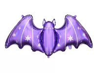 Foliový balonek Halloween - netopýr fialový 120 x 51 cm