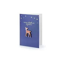 Vánoční přání - My deer modré