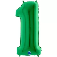 Foliová číslice - zelená 1 102cm