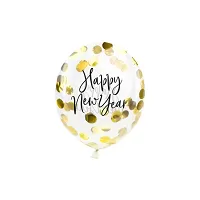 Latexové balonky konfetové Happy New Year 3 ks