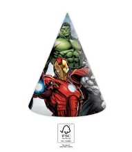Papírové párty čepičky Avengers 6 ks