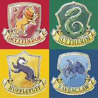 Papírové ubrousky Harry Potter - Koleje 16 ks