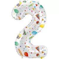 Foliová číslice - Party Joy 2 - 86 cm