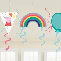 Závěsné dekorace Prasátko Peppa New - 6 ks