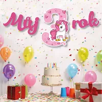 Party girlanda - Můj 3. rok - růžová