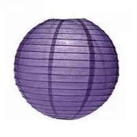 Lampion kulatý 30 cm fialový