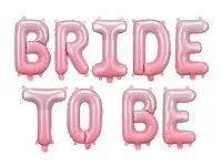 Fóliový nápis BRIDE TO BE růžový 340 x 35 cm