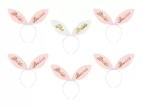 Čelenka králičí uši pro nevěstu a družičky - 6 ks