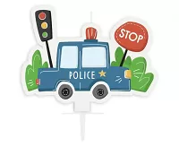 Dortová svíčka policejní auto
