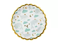 Papírové talíře s velrybami 18 cm - 6 ks