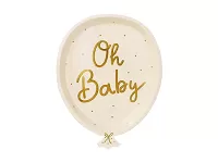 EKO Papírové party talíře Oh baby! - 17.5x22 cm