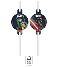 EKO papírová brčka - STAR WARS - Galaxie 4ks