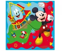 EKO Papírové ubrousky Mickey Mouse (Rock the House) 33x33 cm / 20 ks