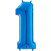 Číslice 1 modrá (66cm,26")