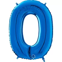 Číslice 0 modrá (66cm,26")