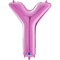 Písmeno růžové Y (66cm,26")