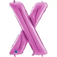 Písmeno růžové X (66cm,26")