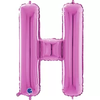 Písmeno růžové H (66cm,26")