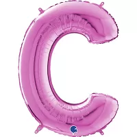 Písmeno růžové C (66cm,26")