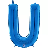 Písmeno modré U (66cm,26")