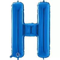 Písmeno modré H (66cm,26")