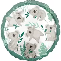 Fóliový balónek kulatý - Koala 43 cm