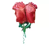 Fóliový balónek červená růže 68 x 76 cm - 3D
