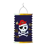 Závěsný lampion válec pirátský motiv - 28 cm