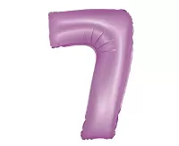 Fialová číslice 7 matná - 76 cm