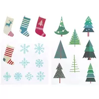 Vánoční samolepky na okno Holly Jolly - příroda
