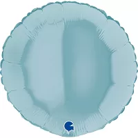 Foliový balonek kruh světle modrý 46 cm